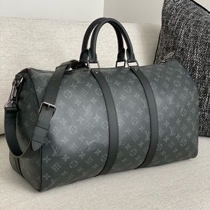 Louis Vuitton Keepall 45 Monogram Eclipse w/ Bandouliere